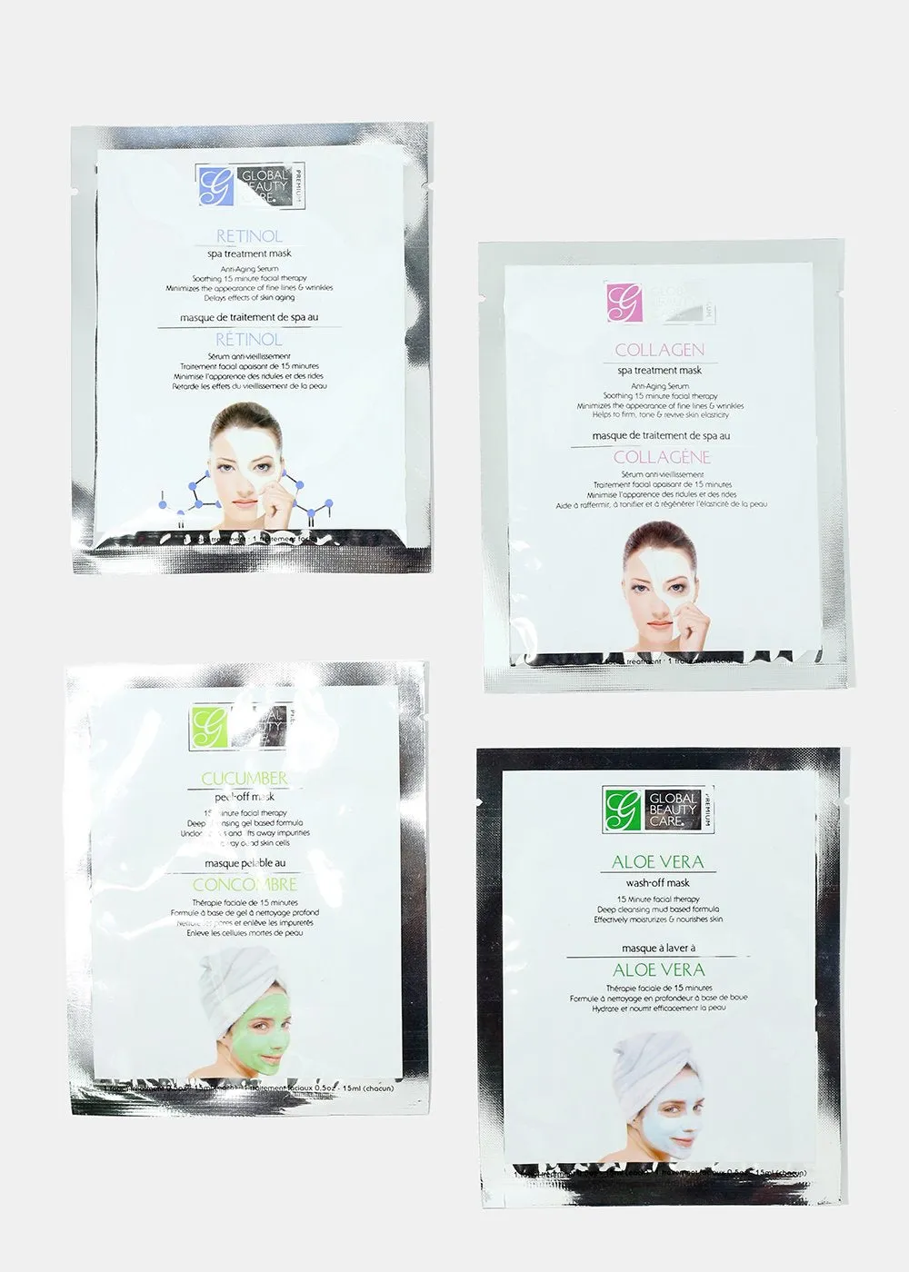 12-Piece Hydrating Sheet Mask Set