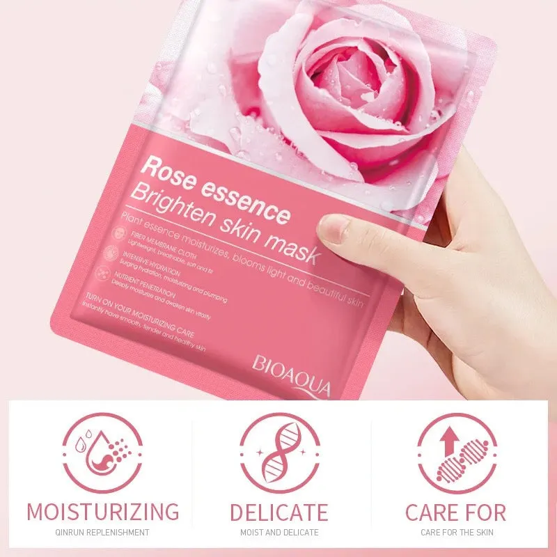 BioAqua - Fruity Hydrating Face Sheet Masks Moisturizing & Brightening Masks