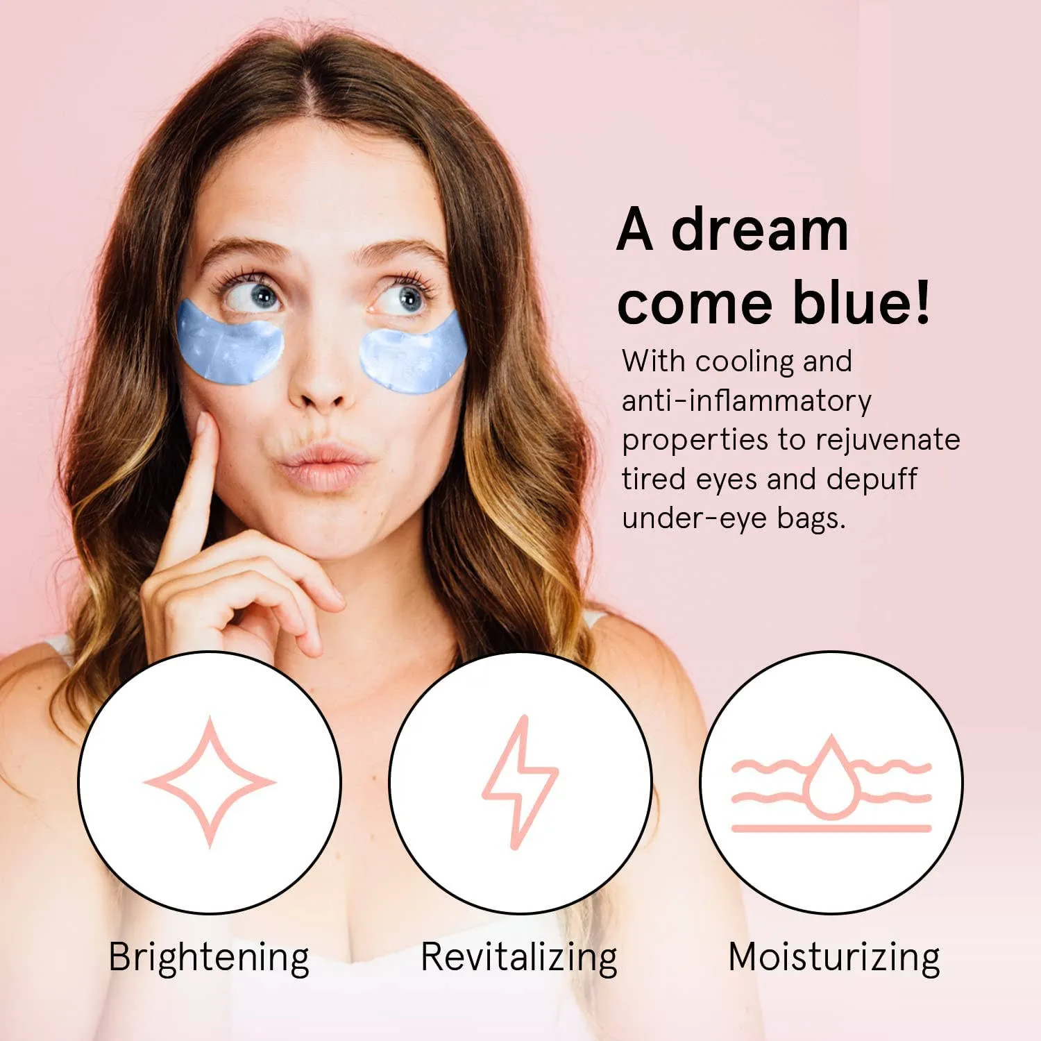 Blue Illuminating Under Eye Masks