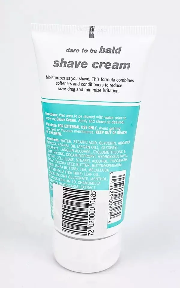 Bump Stopper Bald Shave Cream With Argan Oil 142g