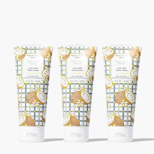 Coconut Cream Goat Milk Hand Cream Set of 3