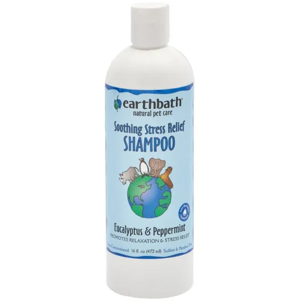 Earthbath Soothing Stress Relief Eucalyptus & Peppermint Pet Shampoo, 16-oz