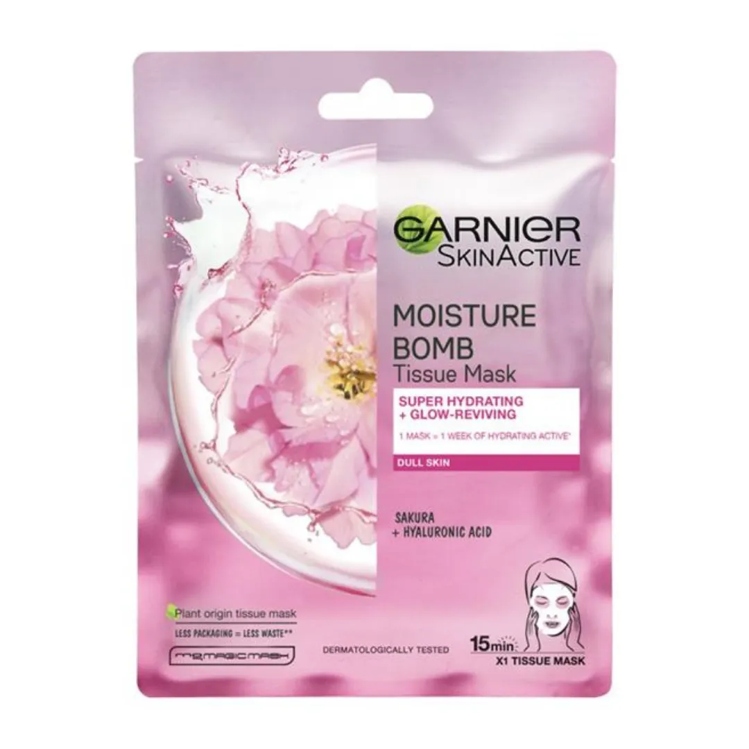 Garnier SkinActive Moisture Bomb Sakura Tissue Mask