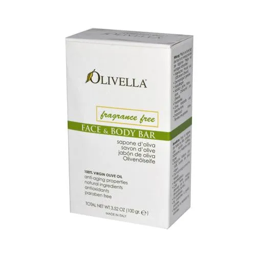 Olivella Fragrance Free Face And Body Bar - 3.52 Oz