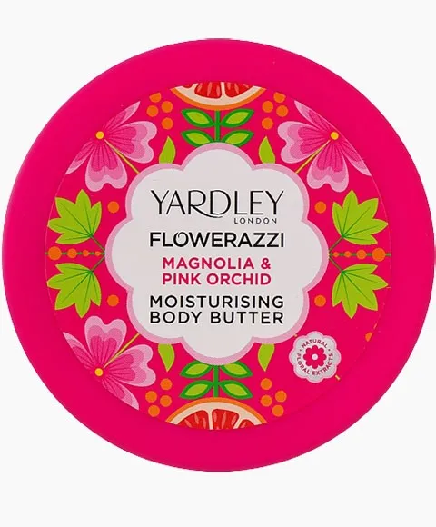 Yardley  Flowerazzi Magnolia And Pink Orchid Moisturising Body Butter